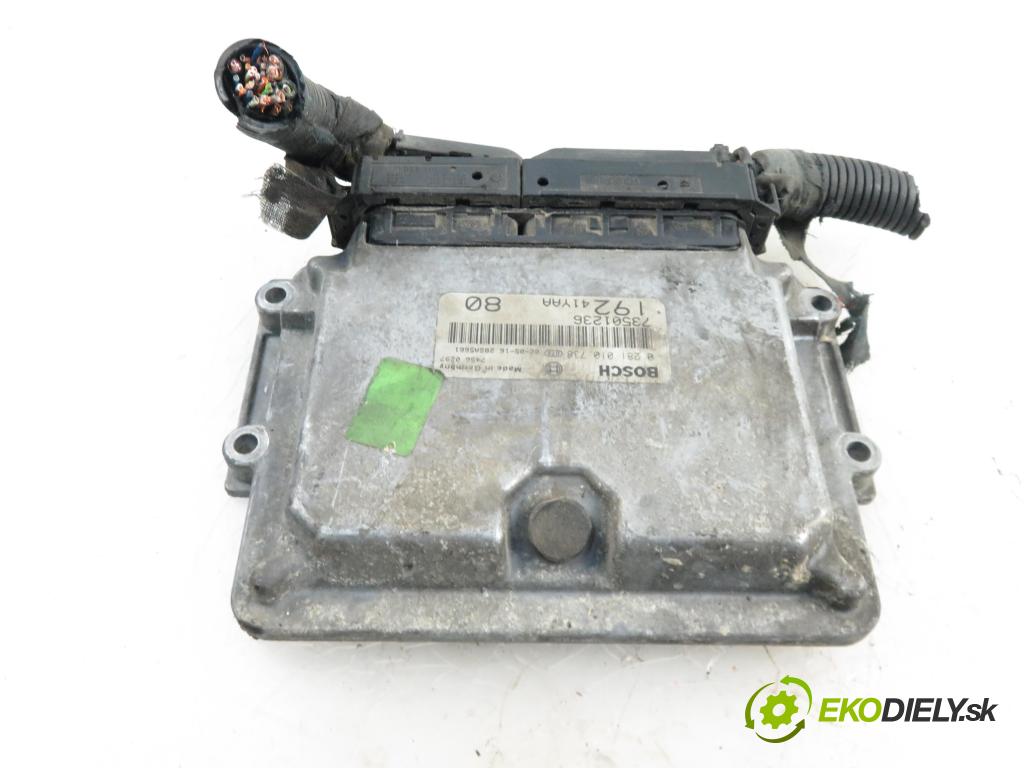 FIAT STILO (192_) HB 2002 1910,00 Sterowniki silnika 1910,00 Riadiaca jednotka Motor 0281010738; 73501236