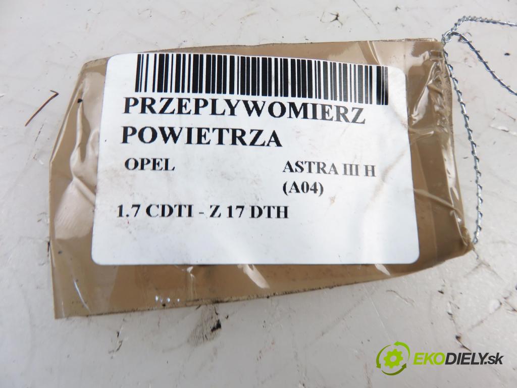 OPEL ASTRA H (A04) HB 2004 1686,00 Przepływomierze 1686,00 váha vzduchu vzduchu F00C2G7003; 0281002618