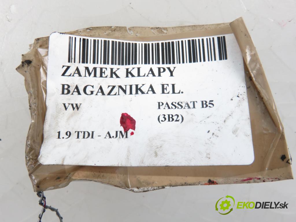 VW PASSAT B5 (3B2) SEDAN 2000 1896,00 Zamki 1896,00 zámok dveří kufr MAN: 3B5827505E