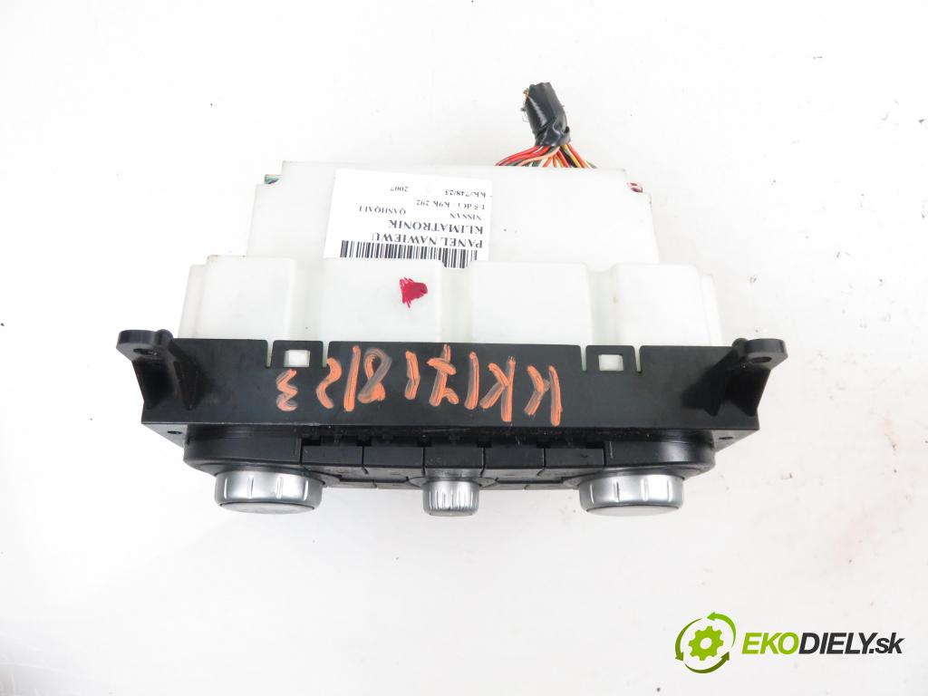NISSAN QASHQAI / QASHQAI +2 I (J10, JJ10) SUV 2007 1461,00 Panele sterowania, przełączniki 1461,00 Panel kúrenia KLIMATRONIK 27500JD45A