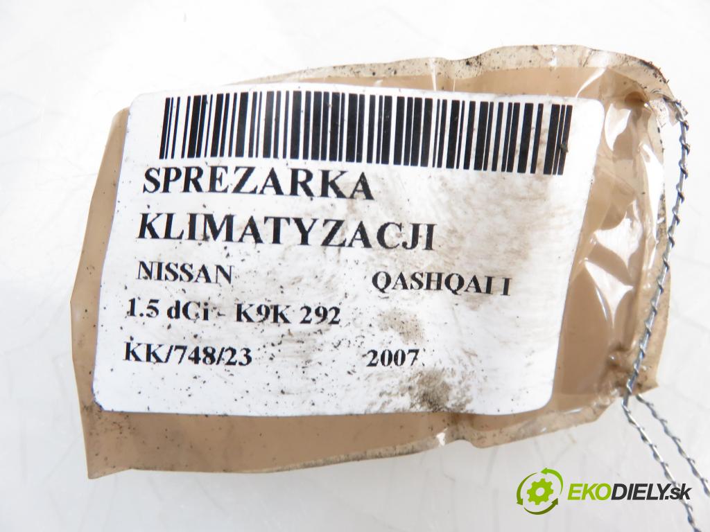 NISSAN QASHQAI / QASHQAI +2 I (J10, JJ10) SUV 2007 1461,00 Kompresory klimatyzacji 1461,00 KOMPRESOR: klimatizace 89072 (Kompresory)
