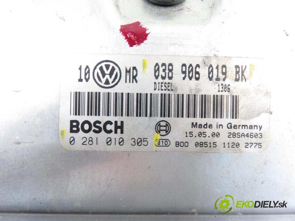 VW PASSAT B5 (3B2) SEDAN 2000 1896,00 Sterowniki silnika 1896,00 Riadiaca jednotka Motor 038906019BK; 0281010305