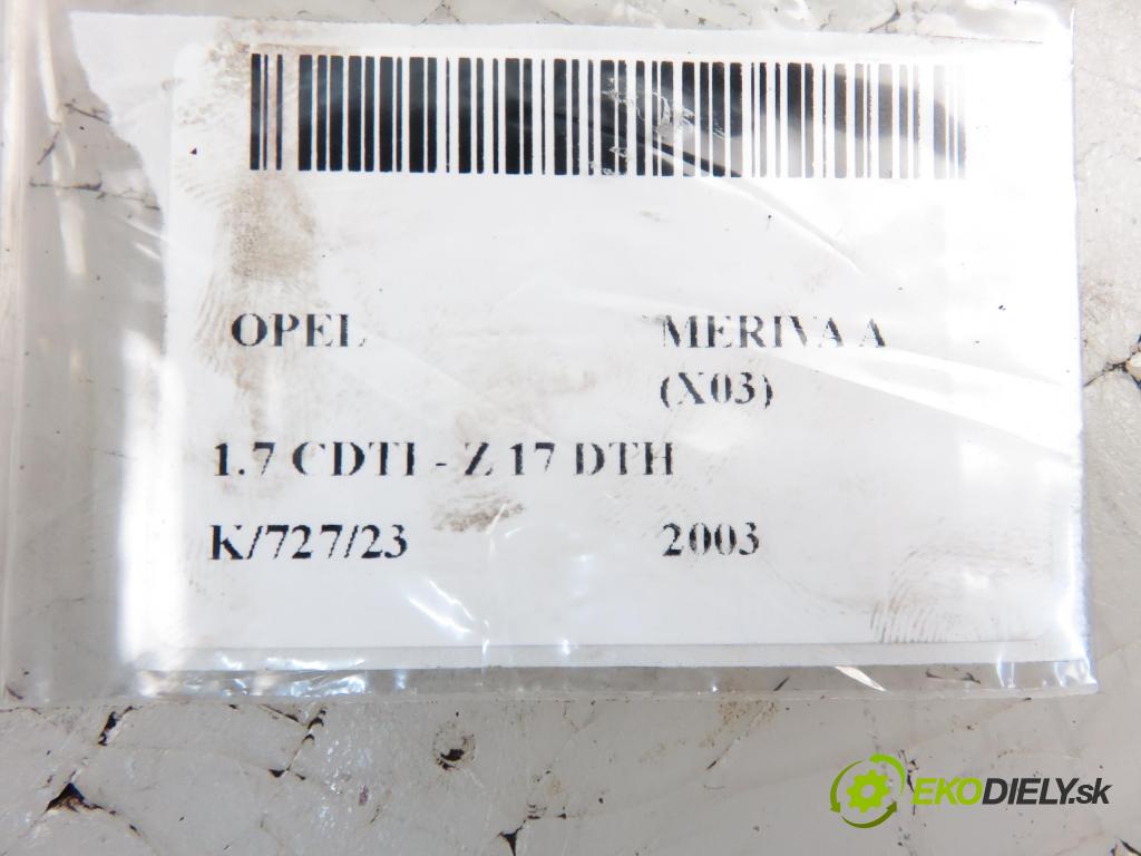 OPEL MERIVA A nadwozie wielkoprzestrzenne (MPV) (X03) HB 2003 1686,00 Przewody chłodnic powietrza 1686,00 Rúra intercoolera turba 55351859