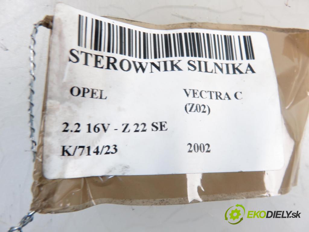 OPEL VECTRA C (Z02) SEDAN 2002 2198,00 Sterowniki silnika 2198,00 Riadiaca jednotka Motor 12571664AU