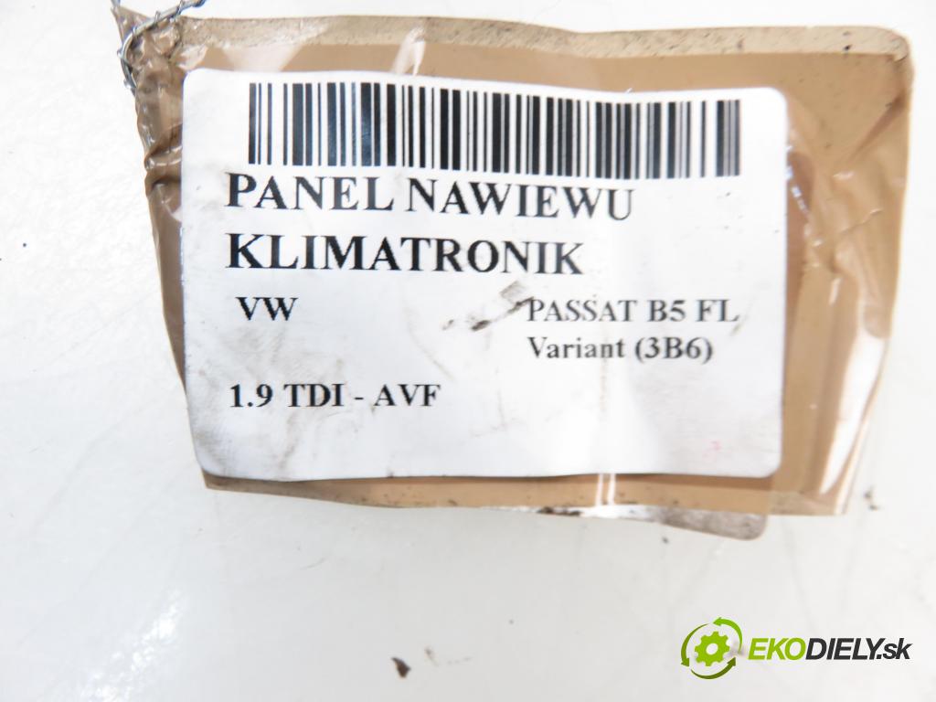 VW PASSAT B5.5 Variant (3B6) KOMBI 2003 1896,00 Panele sterowania, przełączniki 1896,00 Panel kúrenia KLIMATRONIK 3B1907044H