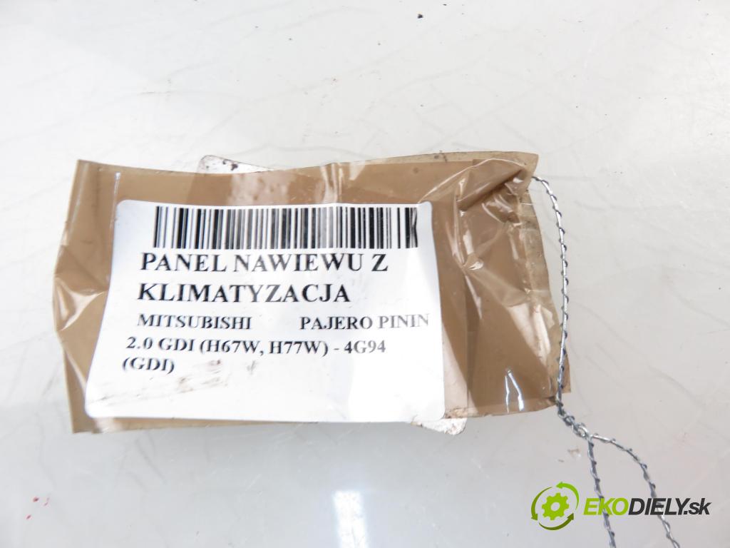 MITSUBISHI PAJERO PININ (H6_W, H7_W) TERENOWY 2001 1999,00 Panele sterowania, przełączniki 1999,00 Panel kúrenia KLIMATIZACE: MR500784