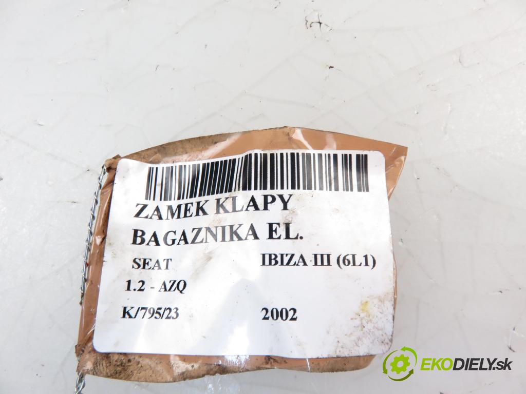 SEAT IBIZA III (6L1) HB 2002 1198,00 Zamki 1198,00 zámok dveří kufr EL. 6L6827505A
