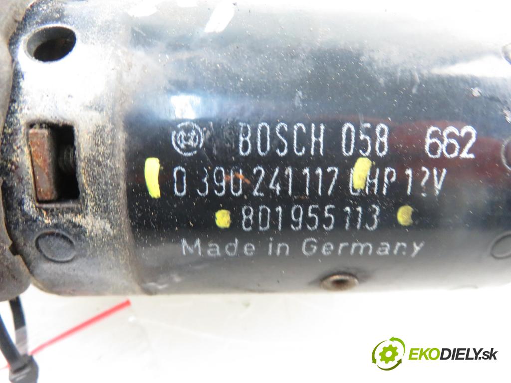 AUDI A4 (8D2, B5) SEDAN 1995 1896,00 Silniki wycieraczek 1896,00 Motorček stieračov predný 8D1955113; 0390241117