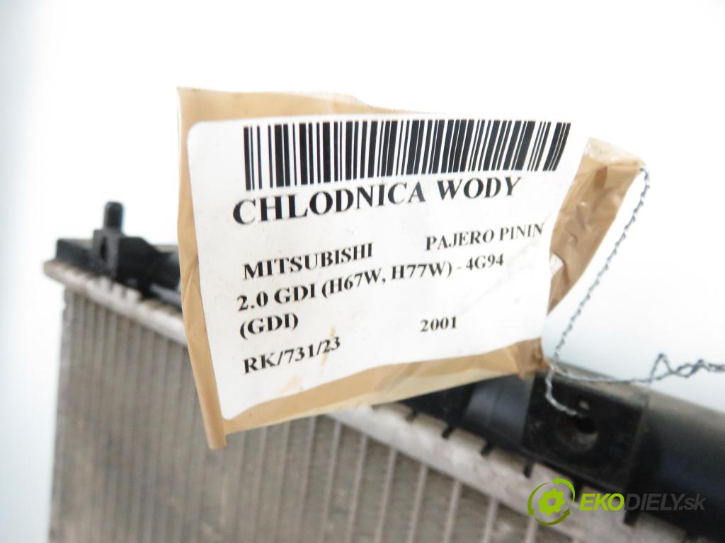 MITSUBISHI PAJERO PININ (H6_W, H7_W) TERENOWY 2001 1999,00 Chłodnice wody 1999,00 chladič vody