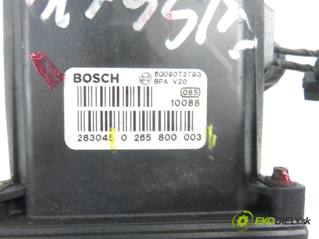 SEAT IBIZA III (6L1) HB 2002 1198,00 Sterowniki ABS 1198,00 Pumpa ABS 0265800003; 6Q0614117E; 0265222006 (Pumpy ABS)