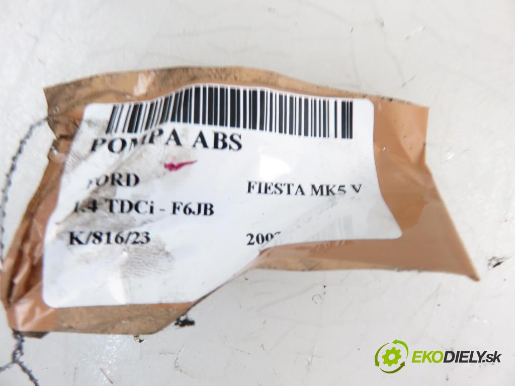 FORD FIESTA V (JH_, JD_) HB 2002 1399,00 Sterowniki ABS 1399,00 pumpa ABS 2S612M110CD; D351437A0Z01; 10096001003 (Pumpy brzdové)