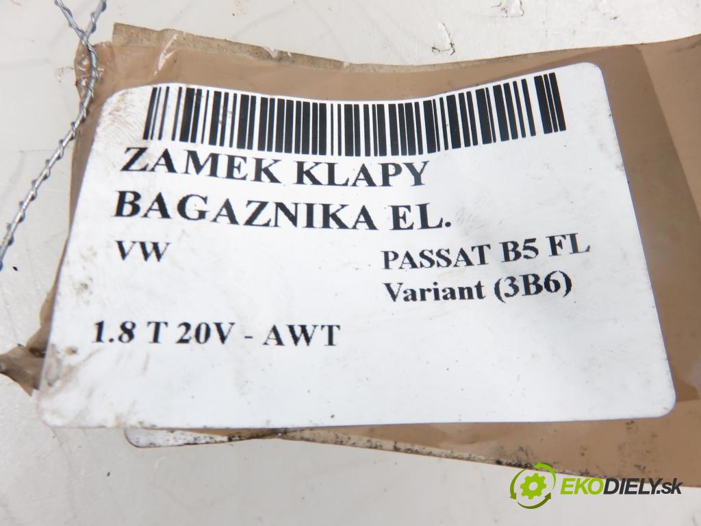 VW PASSAT B5 (3B2) SEDAN 1998 1595,00 Zamki 1595,00 zámok dveří kufr EL. 3B5827505
