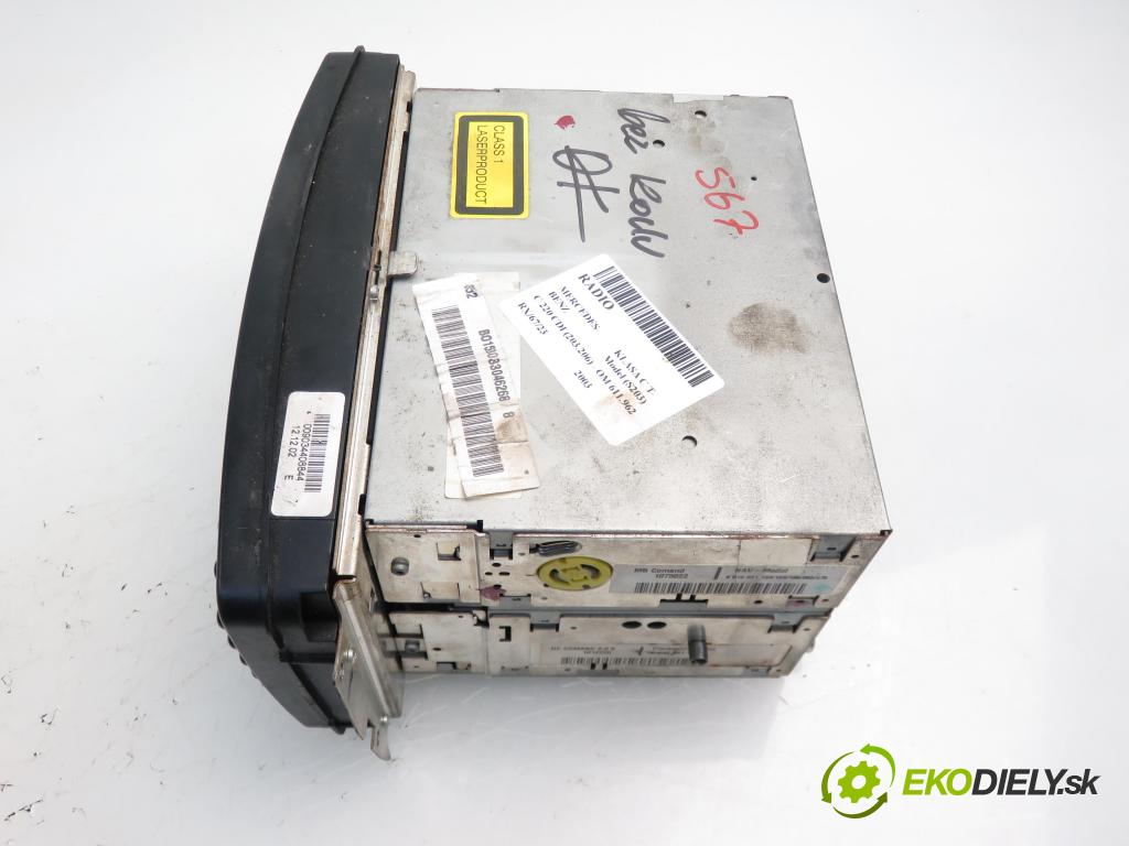 MERCEDES-BENZ KLASA C T-Model (S203) KOMBI 2003 2148,00 Radioodtwarzacze 2148,00 RADIO CD 2038275242