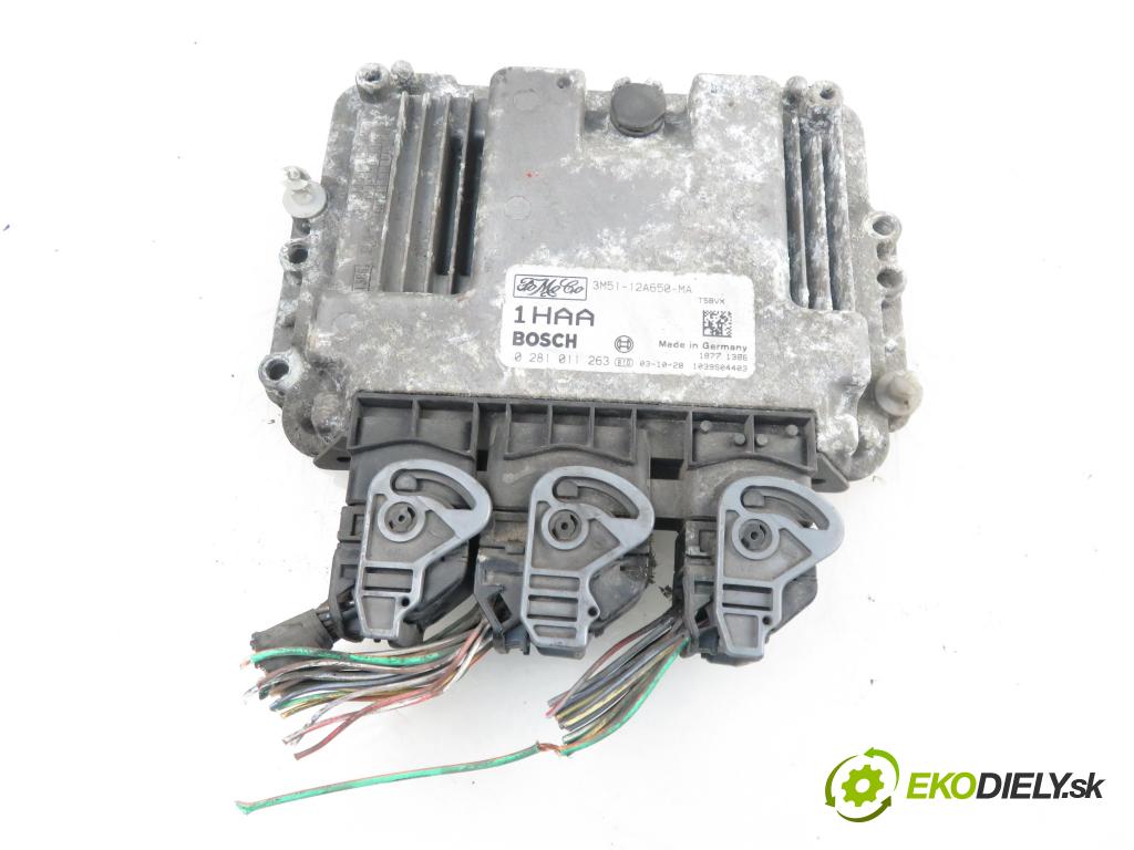 FORD FOCUS C-MAX (DM2) MINIVAN 2003 1560,00 Sterowniki silnika 1560,00 Riadiaca jednotka Motor 0281011263; 3M5112A650MA