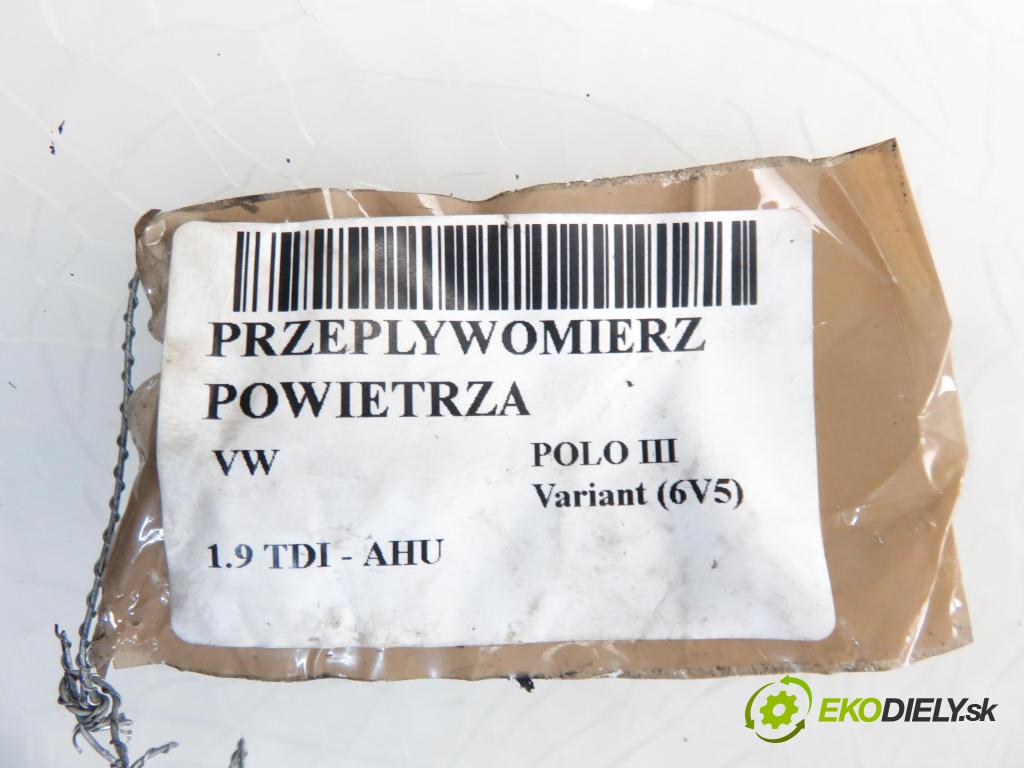 VW POLO Variant (6V5) KOMBI 1997 1896,00 Przepływomierze 1896,00 váha vzduchu vzduchu 074906461; 71822101