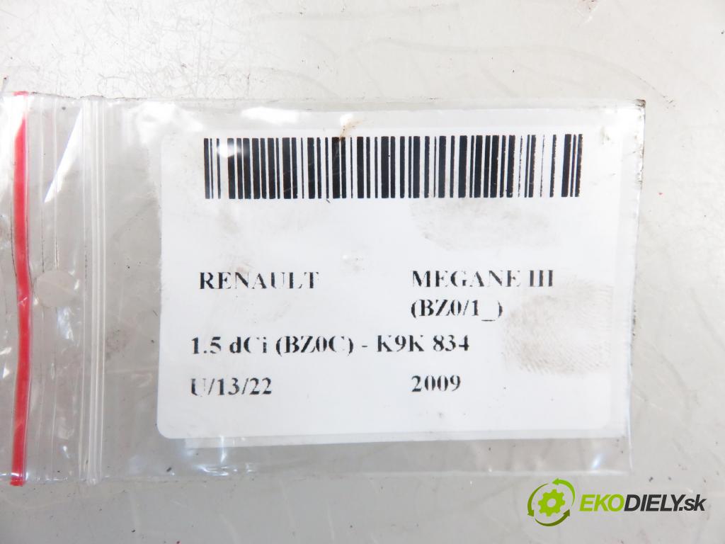 RENAULT MEGANE III liftback (BZ0/1_) HB 2009 1461,00 Przepływomierze 1461,00 váha vzduchu vzduchu 8200702517; 8200682558