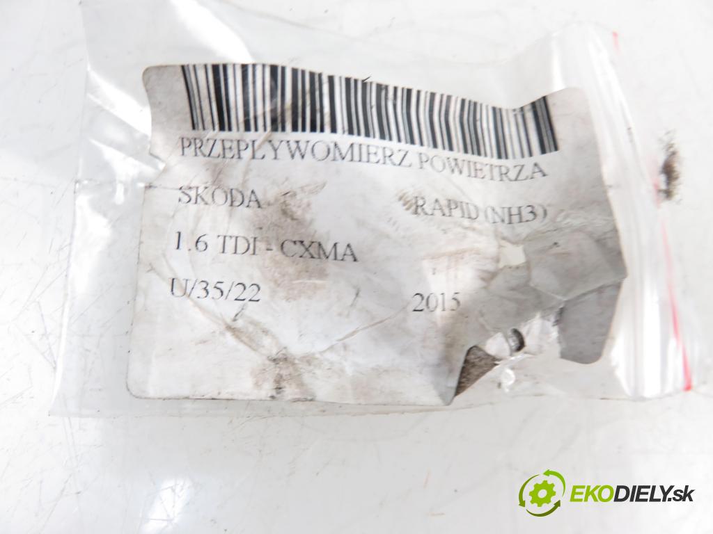 SKODA RAPID (NH3) LIFTBACK 2015 1598,00 Przepływomierze 1598,00 váha vzduchu vzduchu 04L906461B
