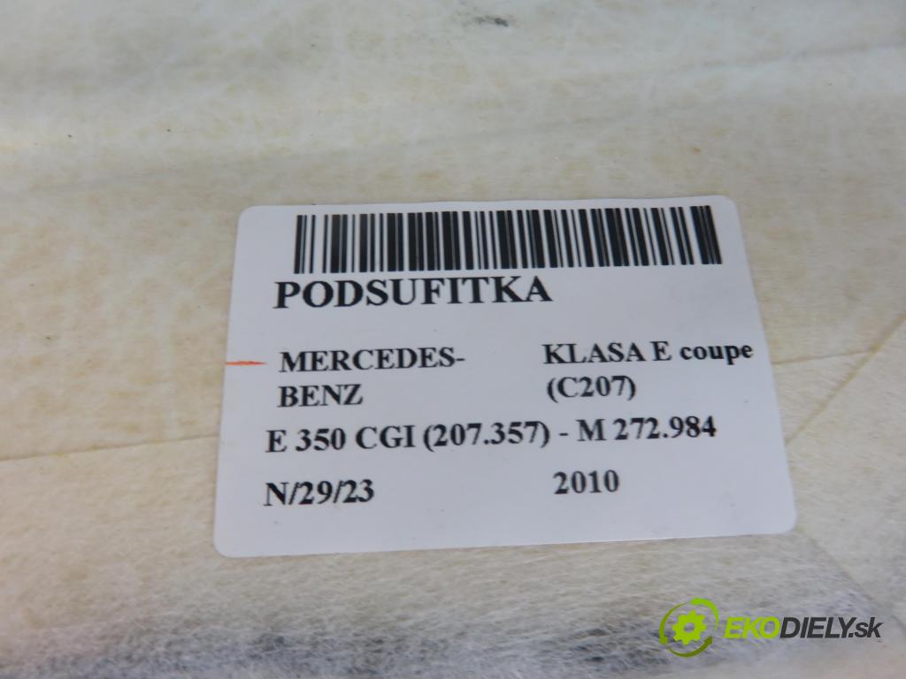 MERCEDES-BENZ KLASA E coupe (C207) COUPE 2010 3498,00 Podsufitki 3498,00 Stropný tapacír  (Stropné tapacíre)