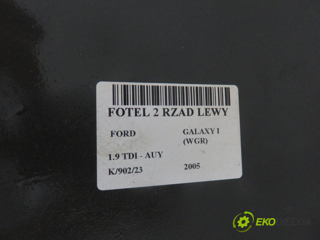 FORD GALAXY (WGR) MINIVAN 2005 85,00 1.9 TDI PD 115 - AUY 1896,00 Sedadlo 2 rad ľavy