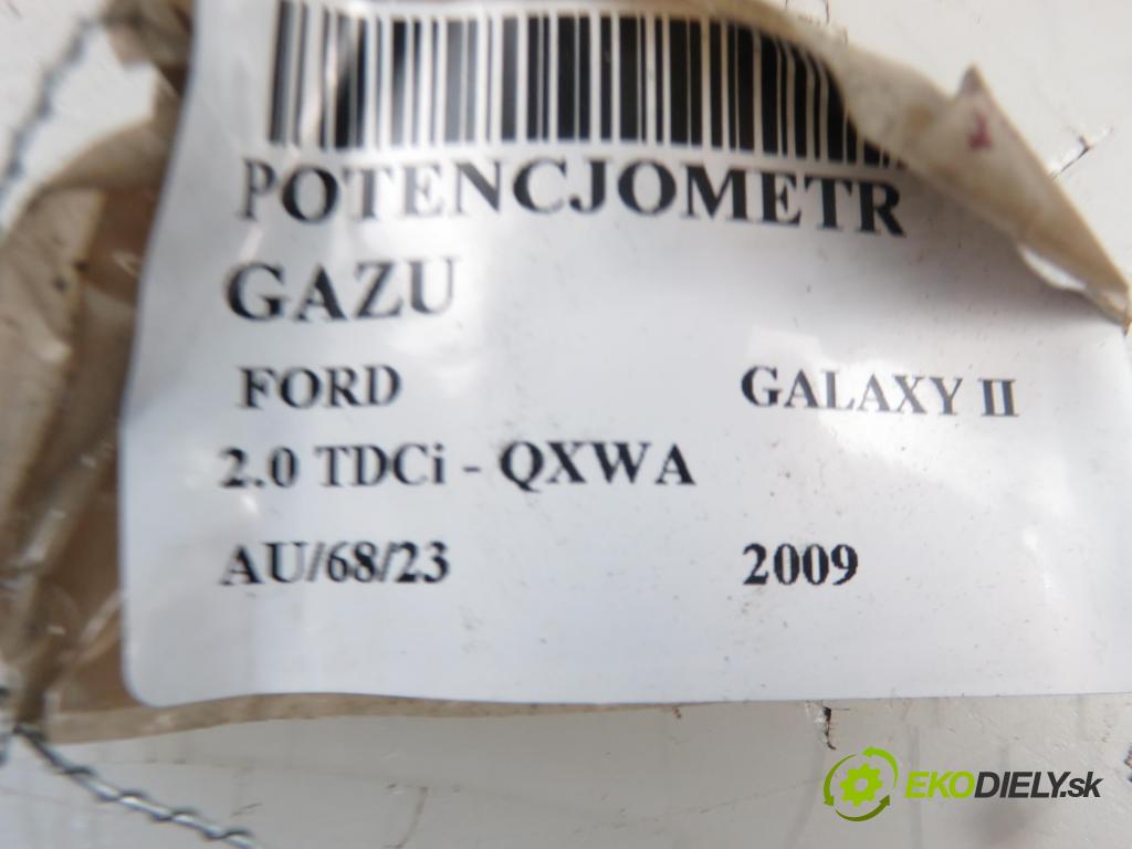 FORD GALAXY (WA6) MINIVAN 2009 1997,00 Pozostałe 1997,00 Potenciometer plynového pedálu 6G929F836MD; 6PV00922013 (Pedále)