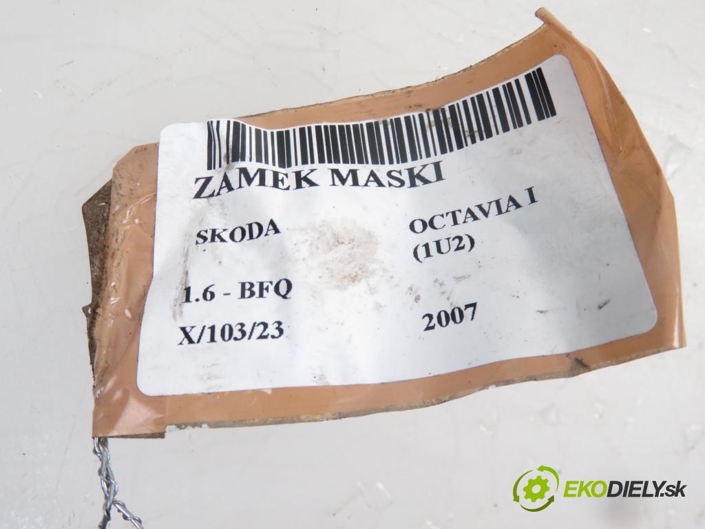 SKODA OCTAVIA I (1U2) LIFTBACK 2007 1595,00 Zamki 1595,00 zámok kapoty
