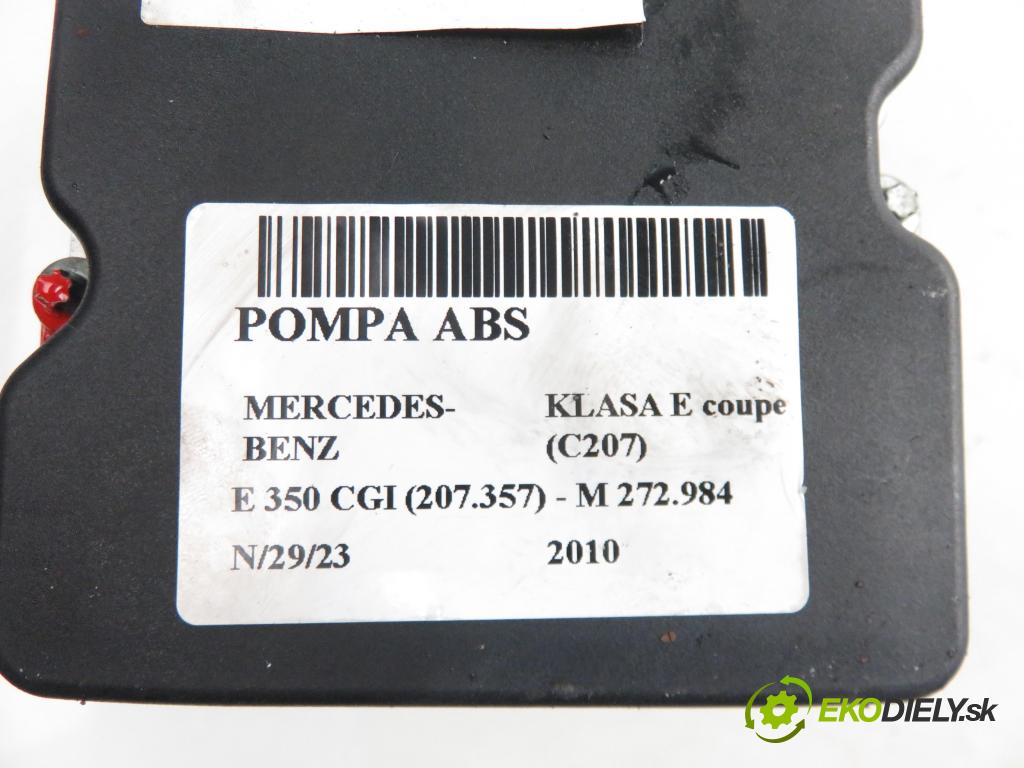 MERCEDES-BENZ KLASA E coupe (C207) COUPE 2010 3498,00 Sterowniki ABS 3498,00 Pumpa ABS 0265951572; 0265236359 (Pumpy ABS)
