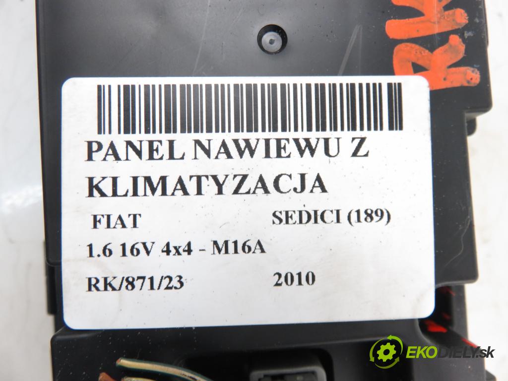 FIAT SEDICI (189_) CROSSOVER 2010 1586,00 Panele sterowania, przełączniki 1586,00 Panel kúrenia KLIMATRONIK 3951055L00; 2370400544