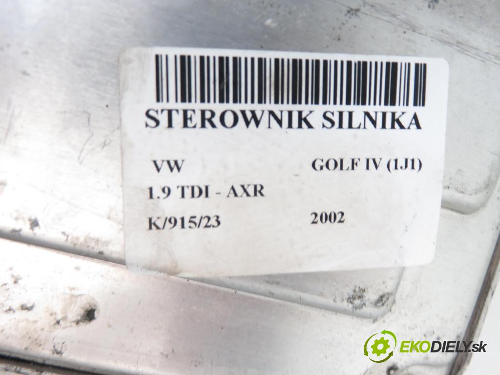 VW GOLF IV (1J1) HB 2002 1896,00 Sterowniki silnika 1896,00 Riadiaca jednotka Motor 038906019AT; 0281010974