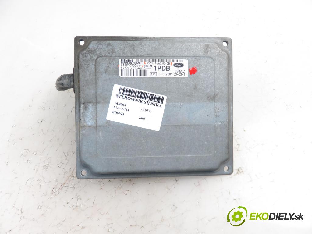 MAZDA 2 (DY) HB 2003 1242,00 Sterowniki silnika 1242,00 Riadiaca jednotka Motor 3S6112A650CB; S118107004D