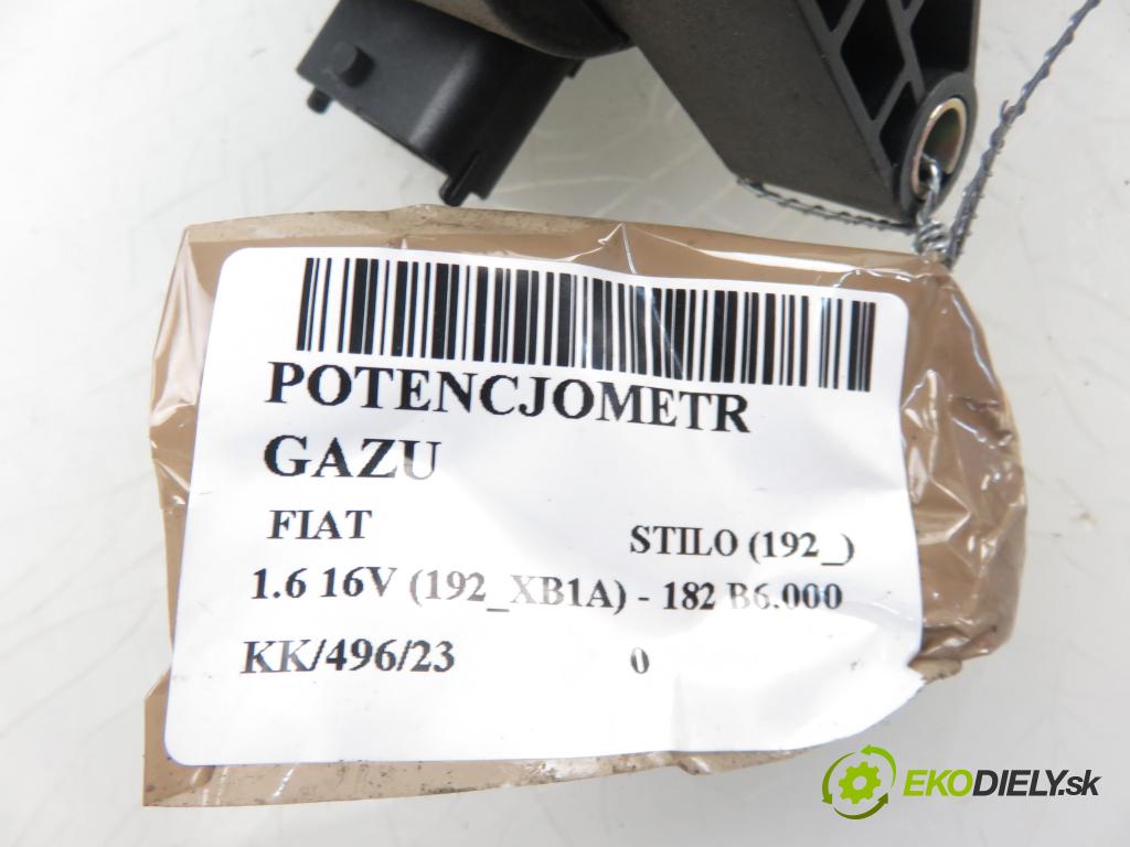FIAT STILO (192_) HB 2002 1596,00 Pozostałe 1596,00 Potenciometer plynového pedálu 46779078; 0280752227; 6PV00777003 (Pedále)