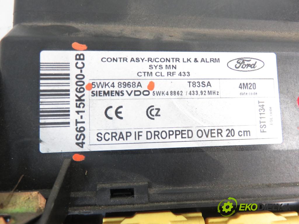 FORD FIESTA V (JH_, JD_) HB 2005 1399,00 Moduły komfortu 1399,00 MODUL komfortu 4S6T15K600CB; 5WK48968A