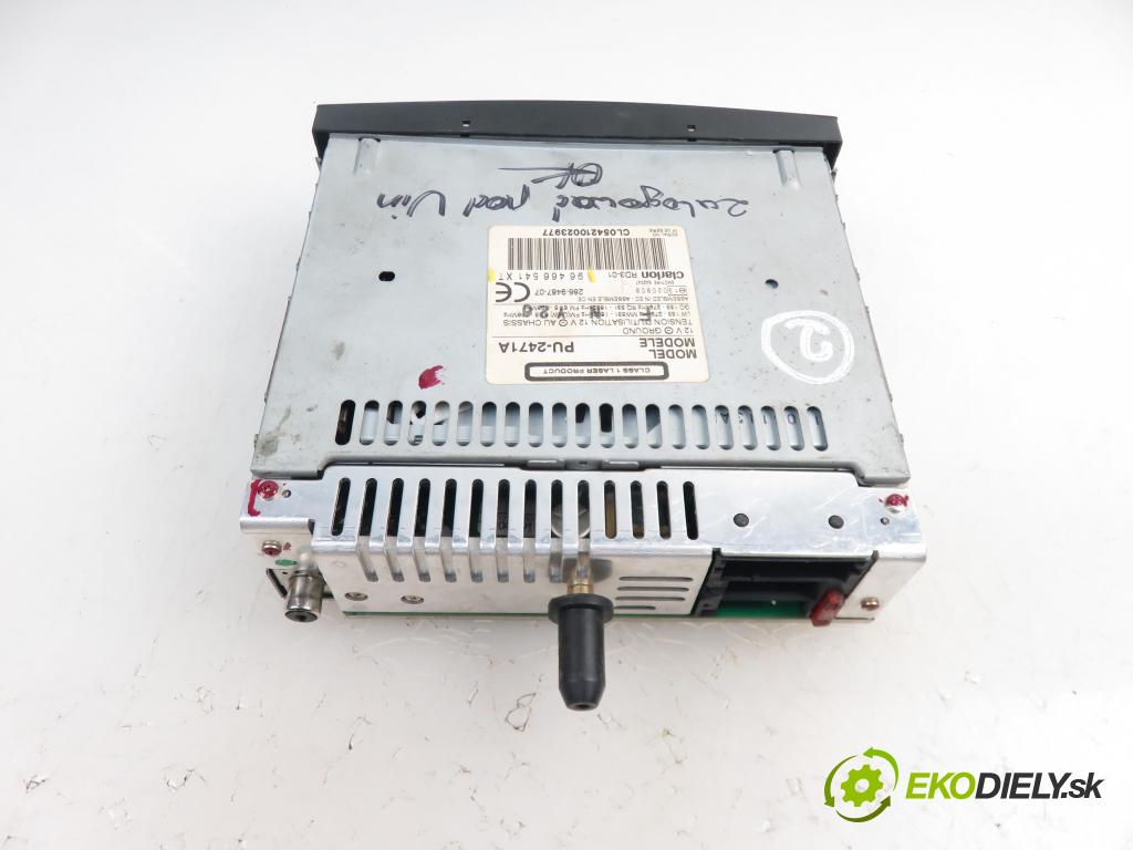 PEUGEOT 307 (3A/C) HB 2001 1997,00 Radioodtwarzacze 1997,00 RADIO CD 96466541XT