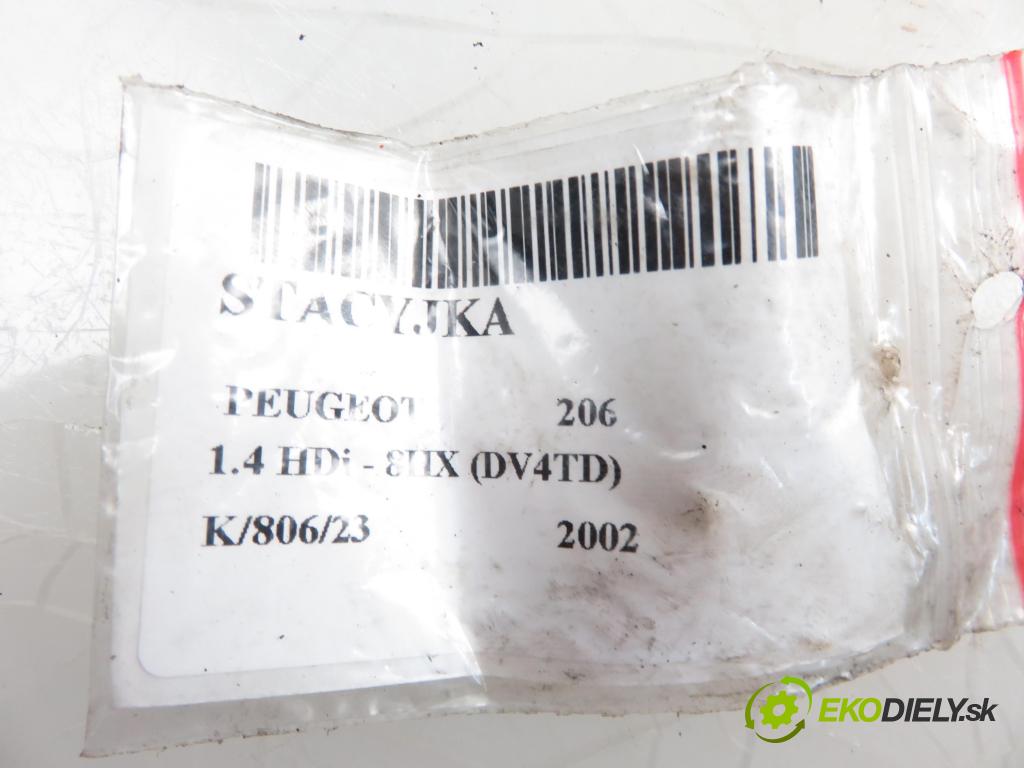 PEUGEOT 206 liftback (2A/C) HB 2002 1398,00 Stacyjki 1398,00 spinačka 9641551180 (Spínacie skrinky a kľúče)
