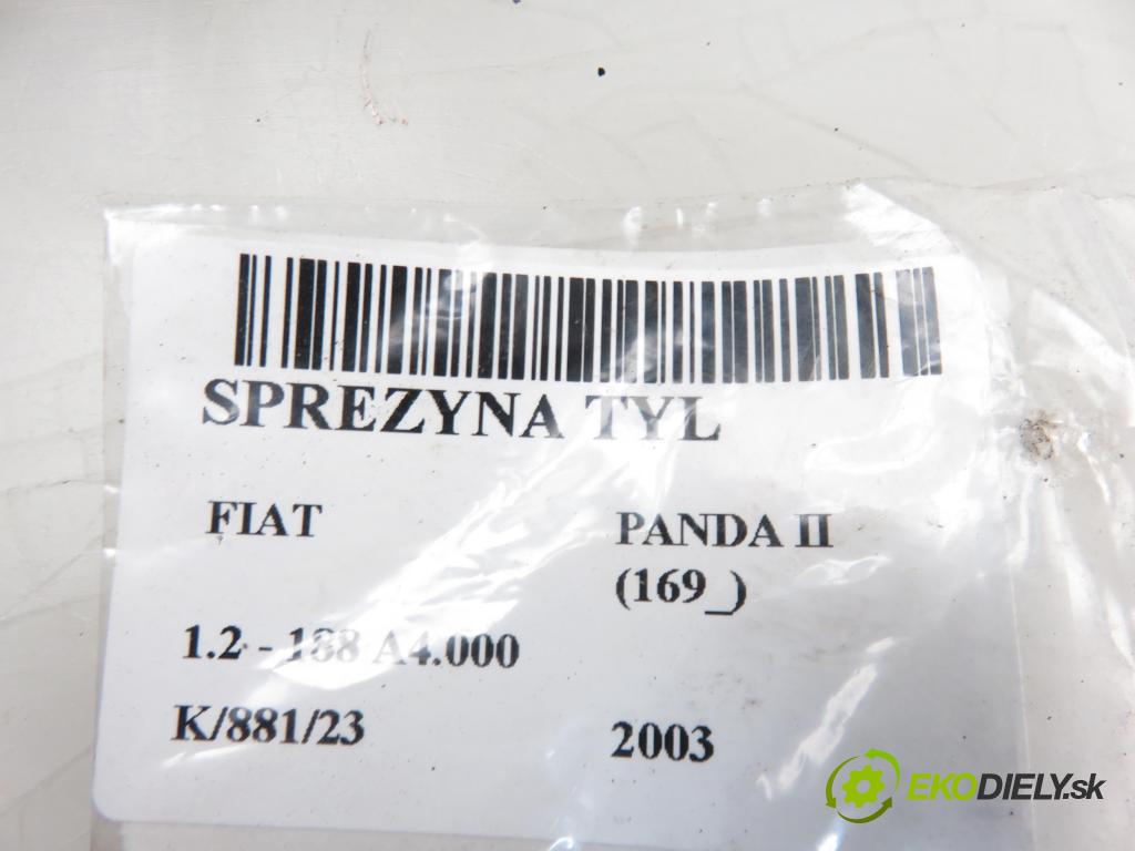 FIAT PANDA (169_) HB 2003 1242,00 Sprężyny zawieszenia 1242,00 Pružina ZADNÉ: