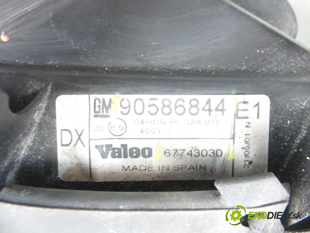 OPEL VECTRA B (J96) SEDAN 2001 1995,00 Lampy przednie 1995,00 Svetlo LP 90586844; 67743030