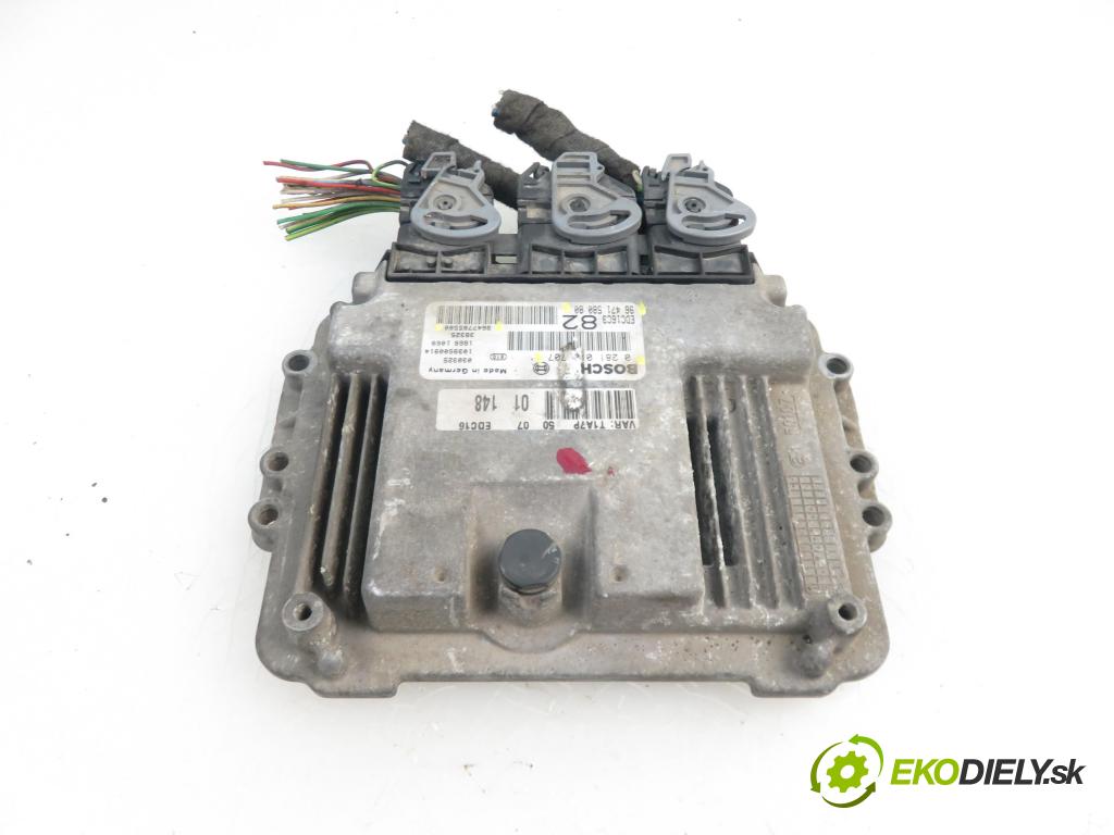PEUGEOT 206 liftback (2A/C) HB 2003 1398,00 Sterowniki silnika 1398,00 Riadiaca jednotka Motor 9647158080; 9647785580; 0281010707