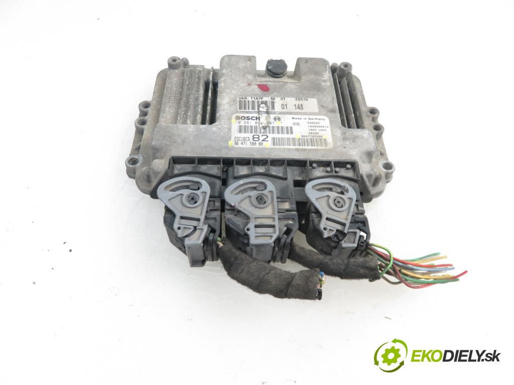PEUGEOT 206 liftback (2A/C) HB 2003 1398,00 Sterowniki silnika 1398,00 Riadiaca jednotka Motor 9647158080; 9647785580; 0281010707