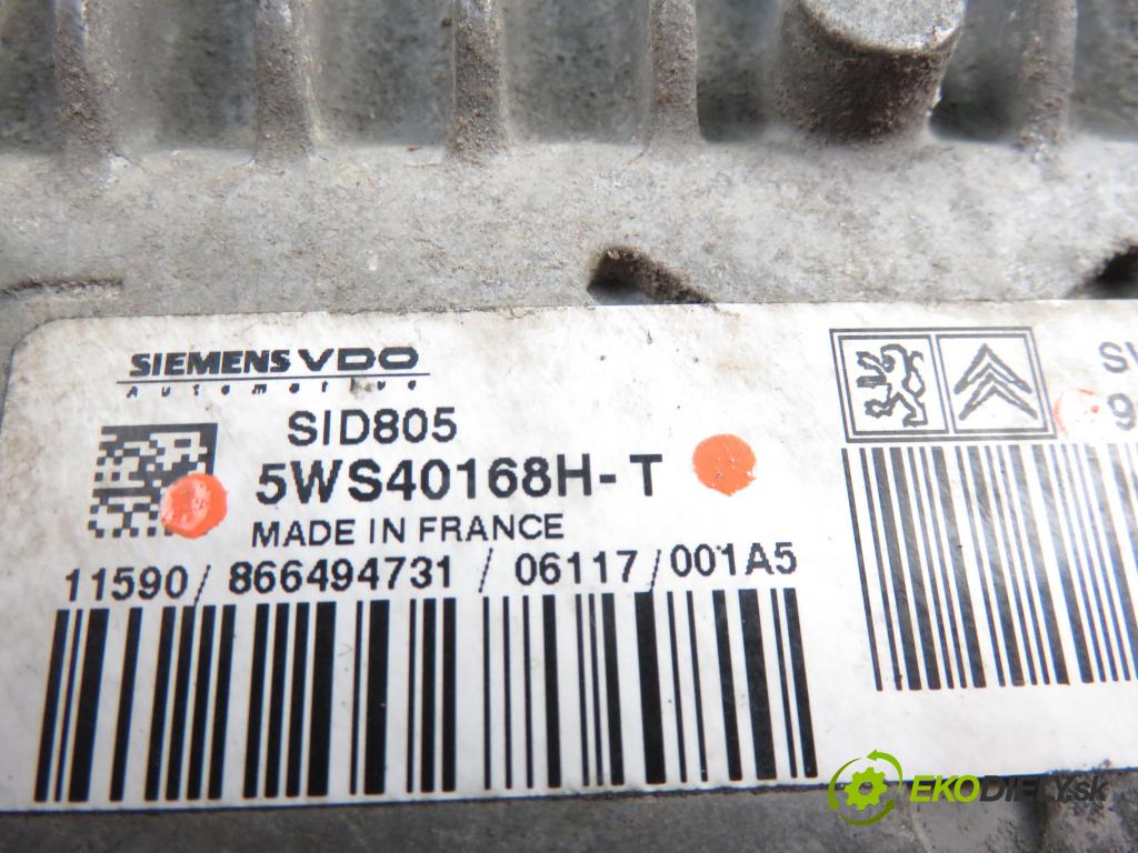 CITROEN C1 (PM_, PN_) HB 2006 1398,00 Sterowniki silnika 1398,00 Riadiaca jednotka Motor 5WS40168HT; 9661097080