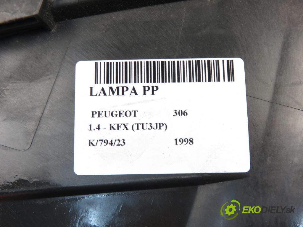 PEUGEOT 306 liftback (7A, 7C, N3, N5) HB 1998 1361,00 Lampy przednie 1361,00 Svetlo PP