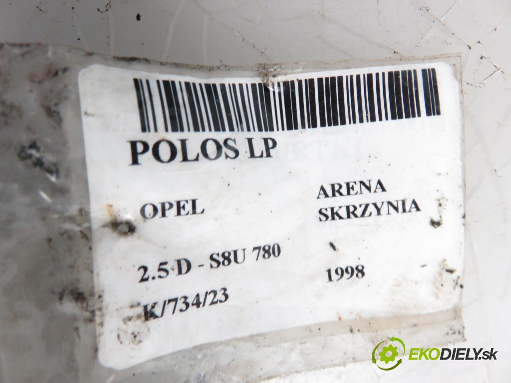 OPEL ARENA Skrzynia (TB, TF) BUS 1998 2499,00 Półosie 2499,00 Poloos LP
