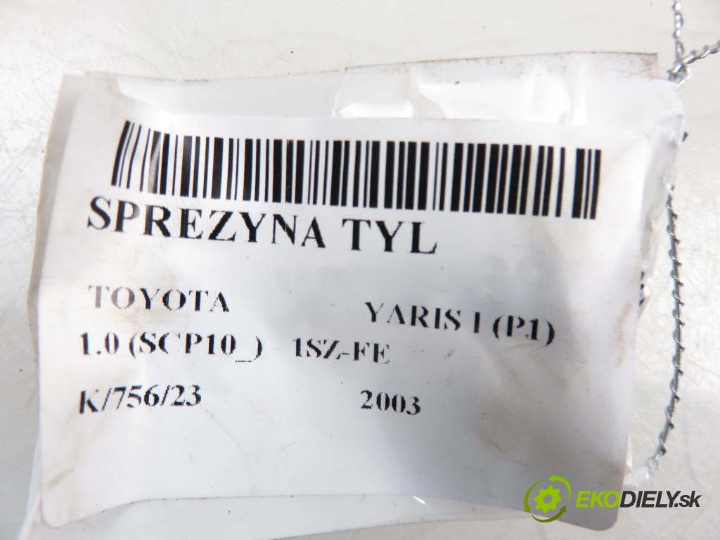 TOYOTA YARIS (_P1_) HB 2003 998,00 Sprężyny zawieszenia 998,00 Pružina ZADNÉ: