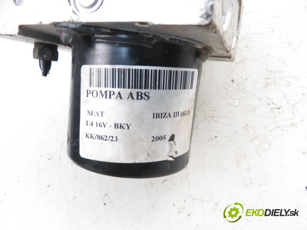 SEAT IBIZA III (6L1) HB 2005 1390,00 Sterowniki ABS 1390,00 Pumpa ABS 0265950347; 6Q0614517R; 0265234090 (Pumpy ABS)
