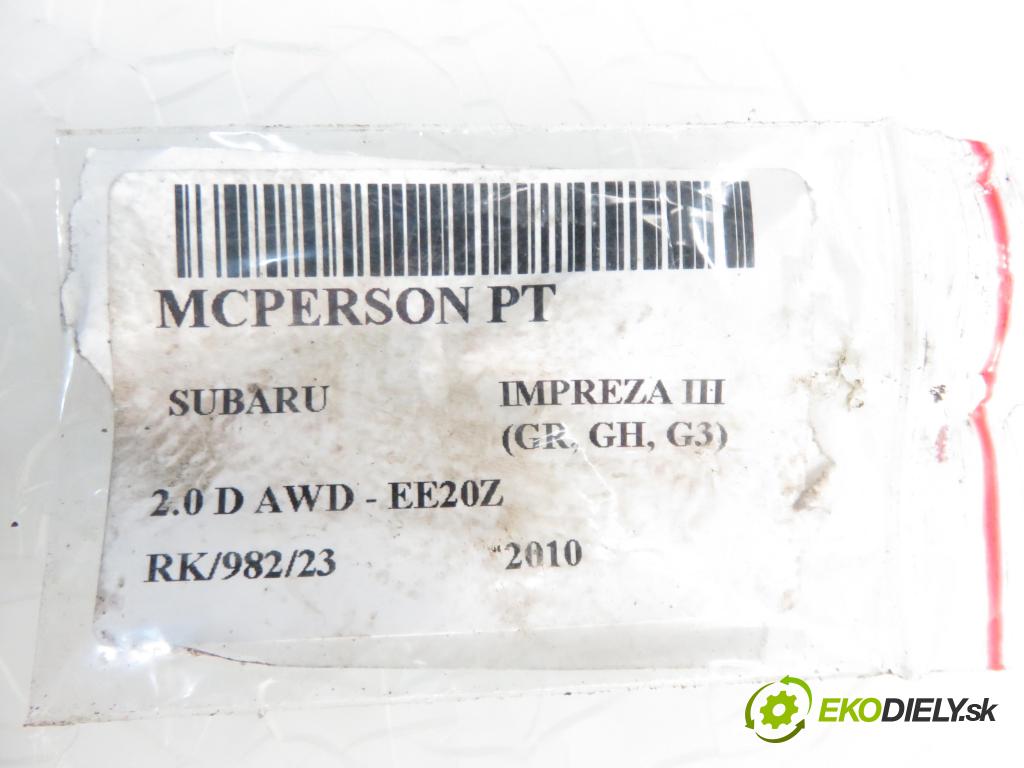 SUBARU IMPREZA liftback (GR, GH, G3) HB 2010 1998,00 Amortyzatory 1998,00 MCPERSON pravé zadné 20365FG130