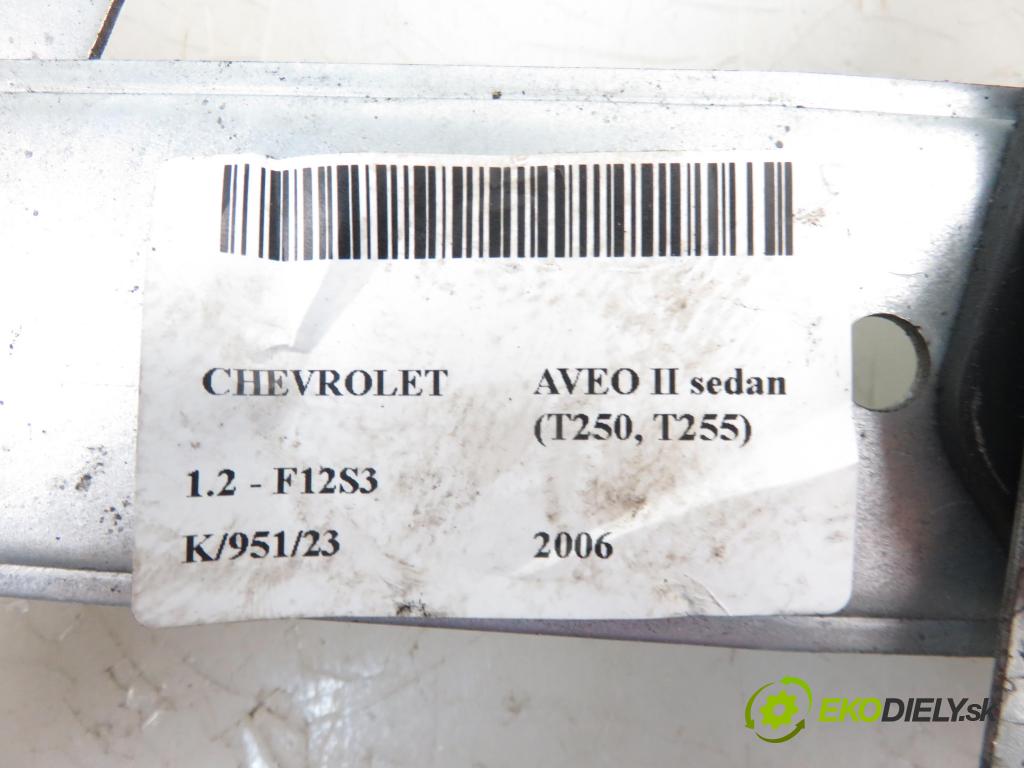 CHEVROLET AVEO sedan (T250, T255) SEDAN 2006 1150,00 Podnośniki szyb 1150,00 Mechanizmus okien 96652142