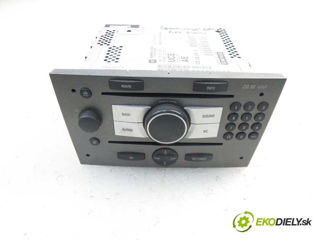 OPEL VECTRA C Kombi (Z02) KOMBI 2004 1910,00 Radioodtwarzacze 1910,00 RADIO CD 13113150; 24461297