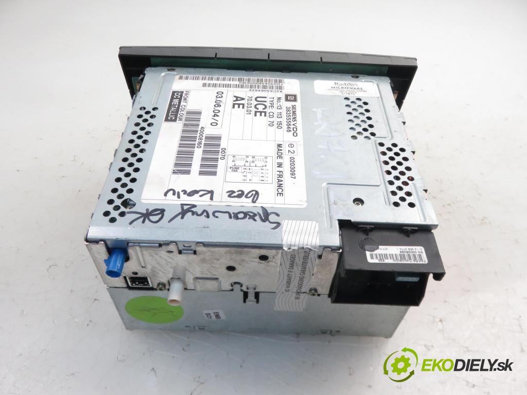 OPEL VECTRA C Kombi (Z02) KOMBI 2004 1910,00 Radioodtwarzacze 1910,00 RADIO CD 13113150; 24461297
