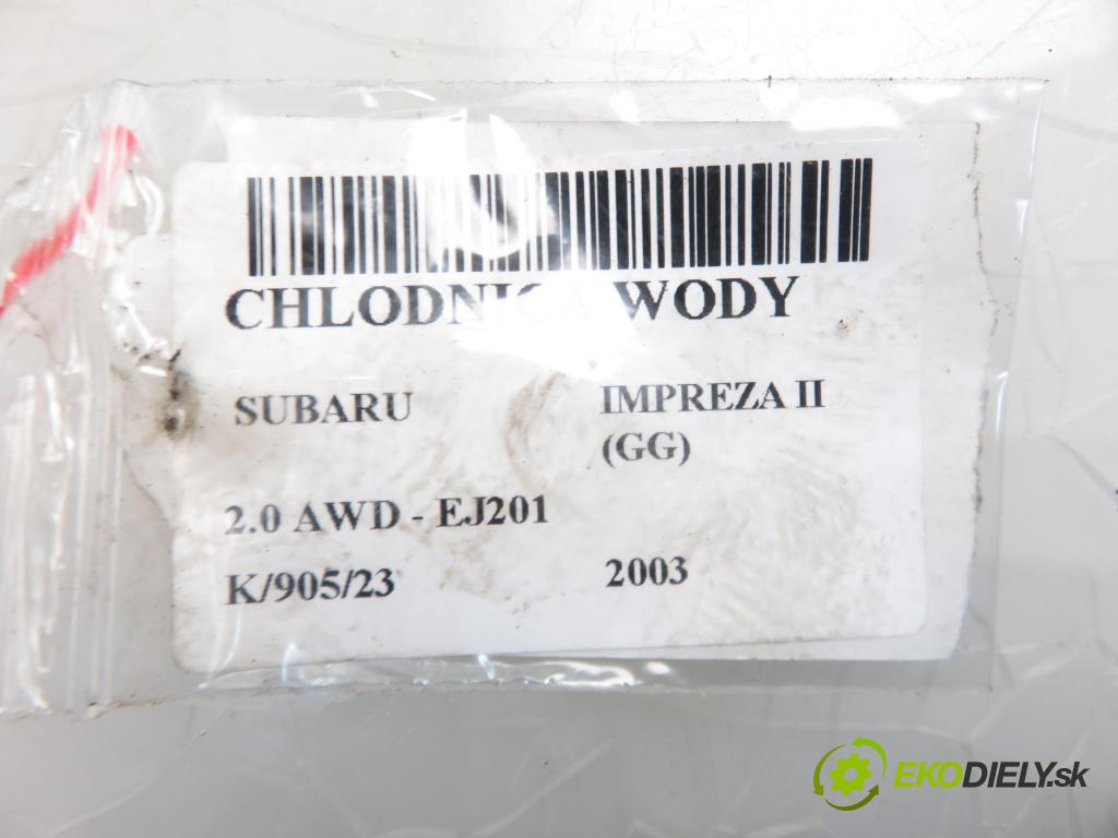 SUBARU IMPREZA kombi (GG) KOMBI 2003 1994,00 Chłodnice wody 1994,00 chladič vody