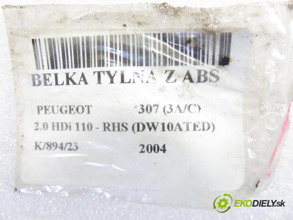 PEUGEOT 307 (3A/C) HB 2004 79,00 2.0 HDi 110 - RHS 1997,00 výztuha zadní část ABS