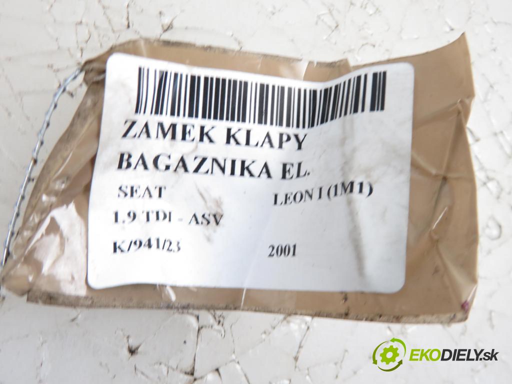 SEAT LEON (1M1) HB 2001 81,00 1.9 TDI 110 - ASV 1896,00 zámok dverí kufor EL. 3B9827505C