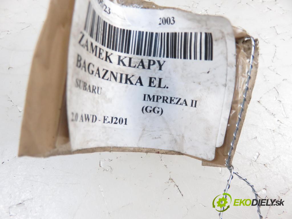 SUBARU IMPREZA kombi (GG) KOMBI 2003 1994,00 Zamki 1994,00 zámok dveří kufr EL. 63100FE000; 0892044A